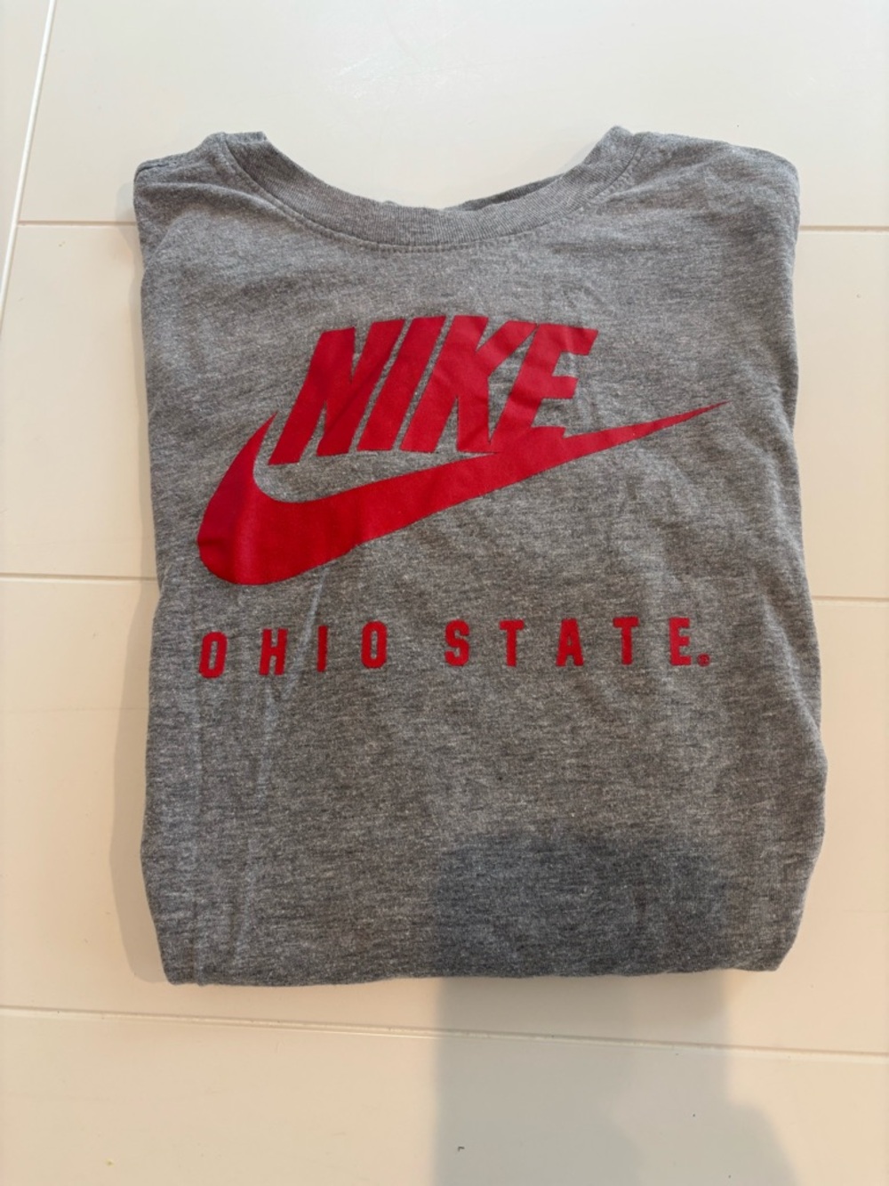 Nike Gray The Nike Tee with White Swoosh
